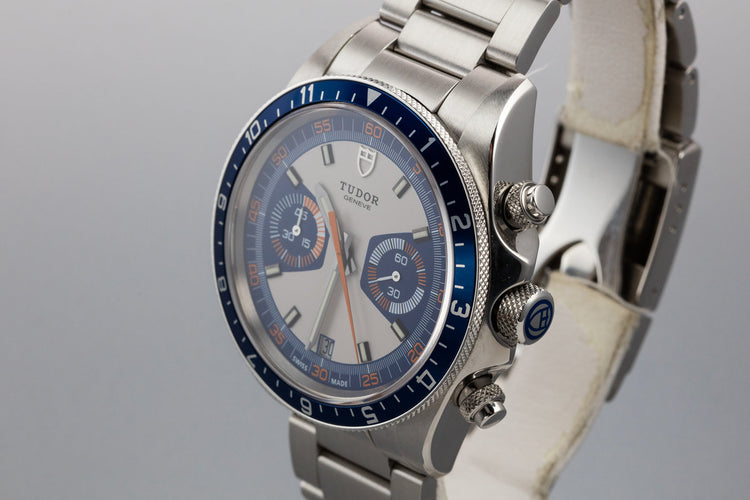 Tudor Heritage Chrono 70330 Blue Dial With Box