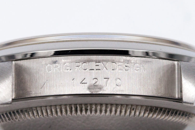 1999 Rolex Explorer 14270 SWISS only dial