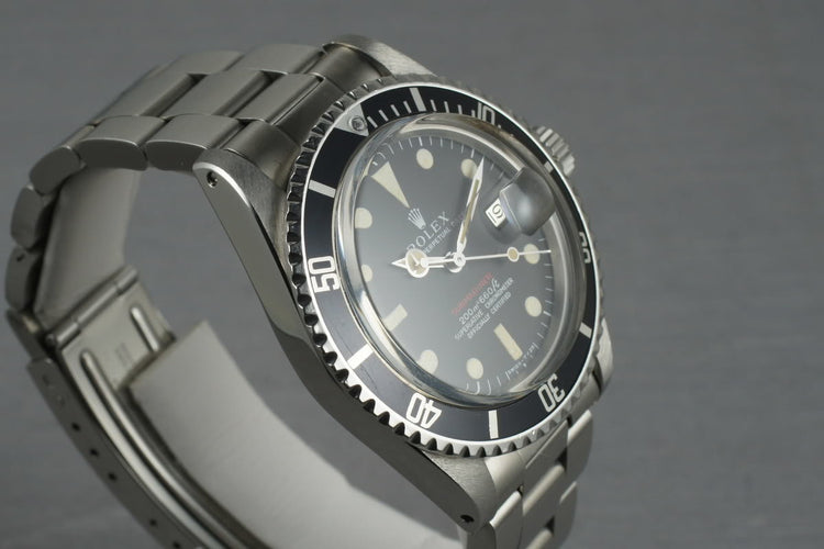 1969 Rolex Red Submariner 1680 Meters First Mark 1 Long F Dial
