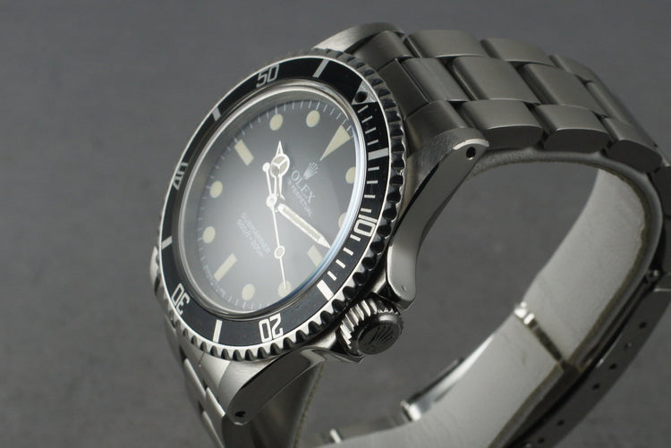 1982 Rolex Submariner 5513 with Maxi Mark V Dial with Box and Papers