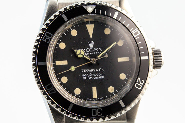 1977 Rolex Submariner 5513 Black "Tiffany & Co." Pre Comex Dial