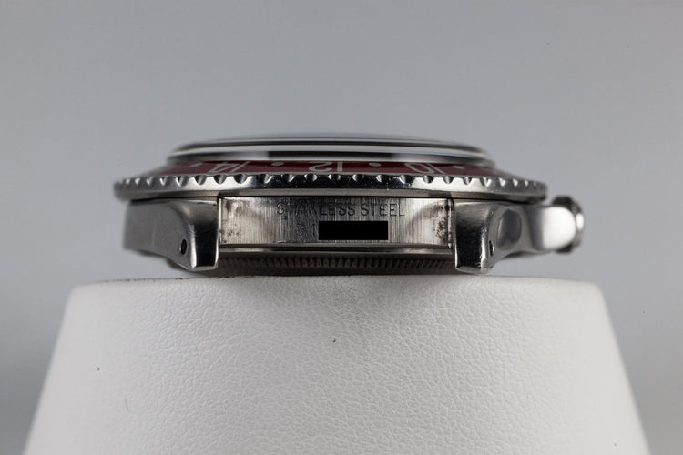 1971 Rolex GMT-Master 1675 with Faded Pepsi insert and No Cyclops Crystal