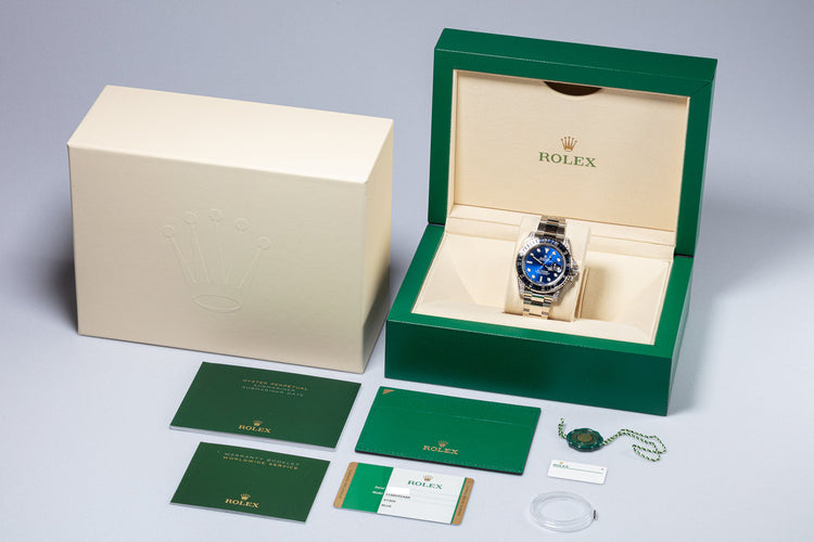 2020 Rolex Submariner 18k White Gold 116659SABR Sapphire and Diamond Bezel with Box and Card