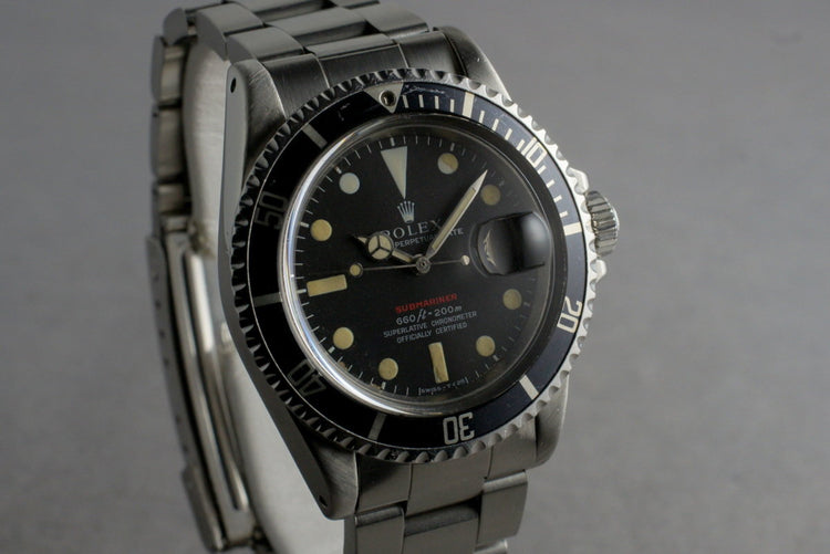 1970 Rolex Red Submariner 1680 with Mark IV Dial