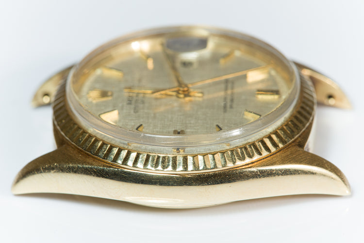 1969 Rolex 18k DateJust 1601 with Linen Dial