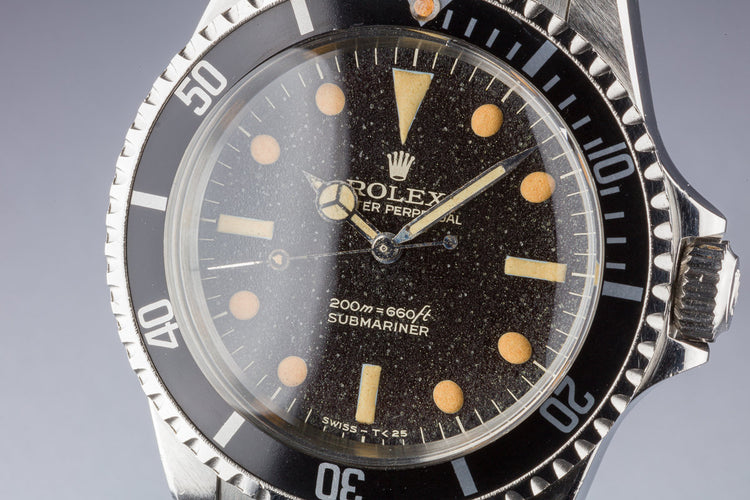 1966 Rolex Submariner 5513 Gilt "Bart Simpson" Dial