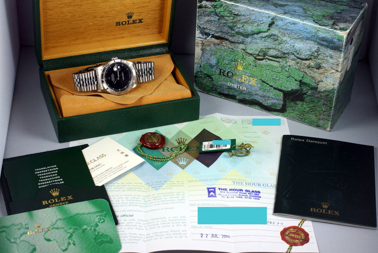 2003 Rolex DateJust 16264 Thunderbird with Box and Papers
