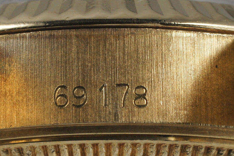 1984 Rolex 18K Ladies DateJust President 69178 with Tapestry Dial