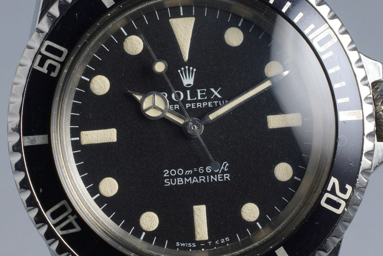 1966 Rolex Submariner 5513 Meters First Dial