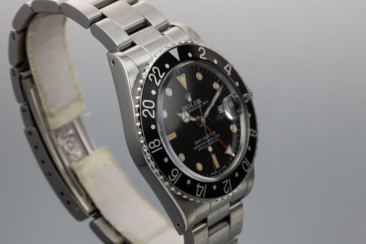 1986 Rolex GMT-Master 16750 with Black Bezel Insert