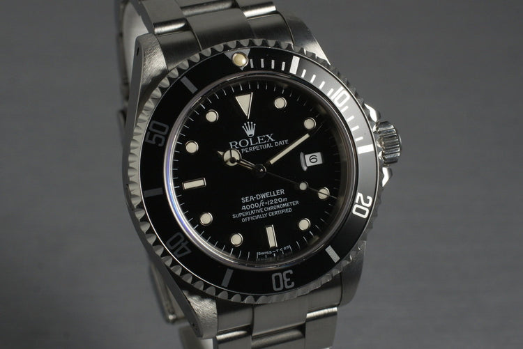 1995 Rolex Sea Dweller 16600 with Service Papers
