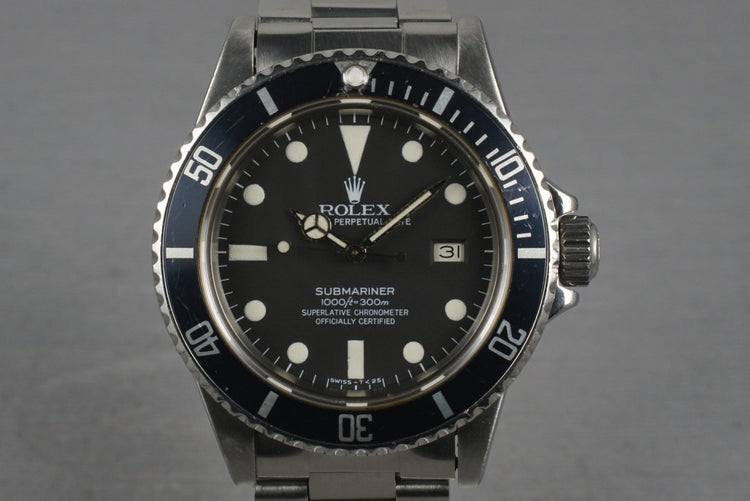1982 Rolex Submariner 16800 Matte Dial