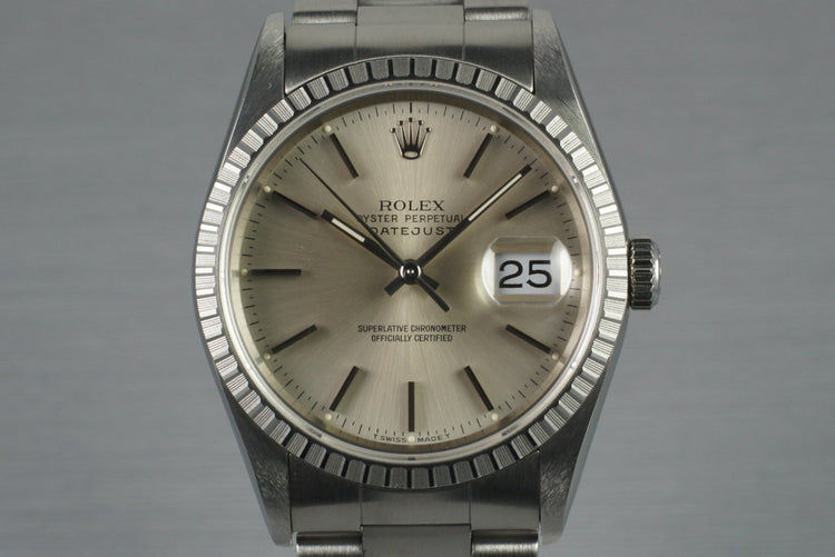 1991 Rolex DateJust 16220 Silver Dial