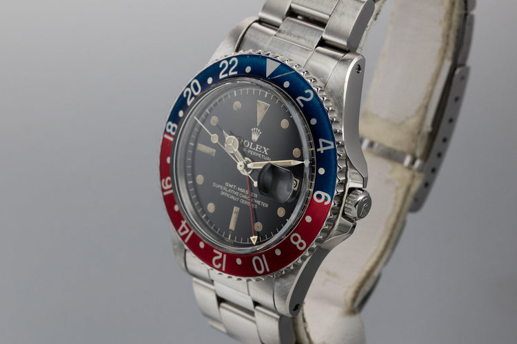 1961 Rolex GMT-Master 1675 with Gilt Chapter Ring Exclamation Dial