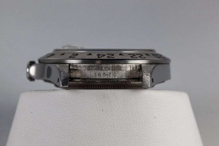 2001 Rolex Explorer II 16570 White Dial