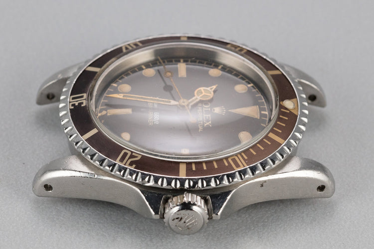 1963 Rolex Pointed Crown Guard Case Submariner 5513 with Silver Depth Rating Gilt Exclamation Dial