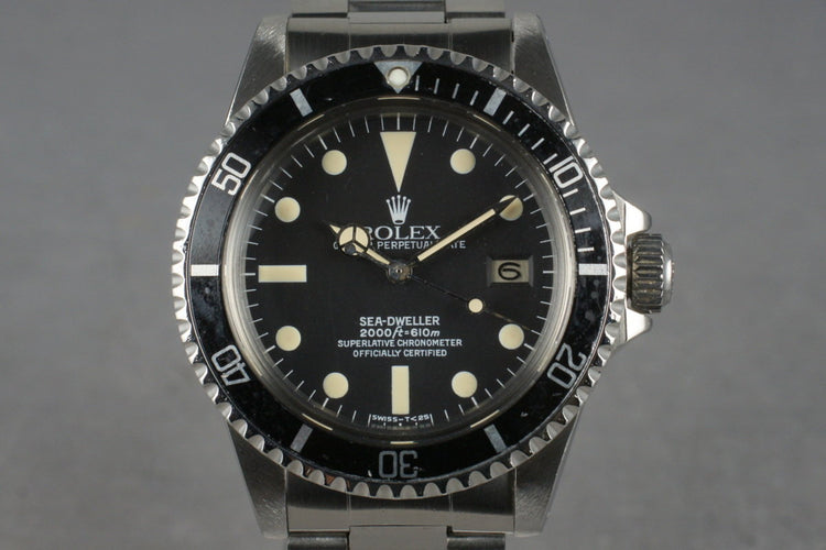1981 Rolex Sea Dweller 1665 with Service Papers