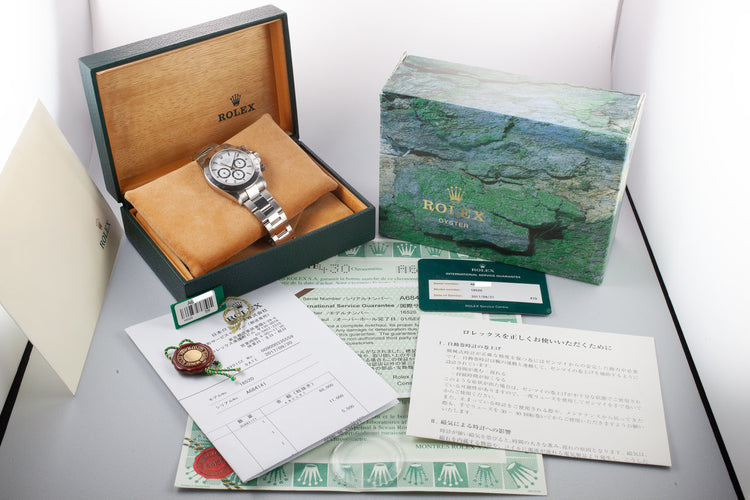 1999 Rolex Daytona 16520 White Dial with Box, Papers, and Service Papers