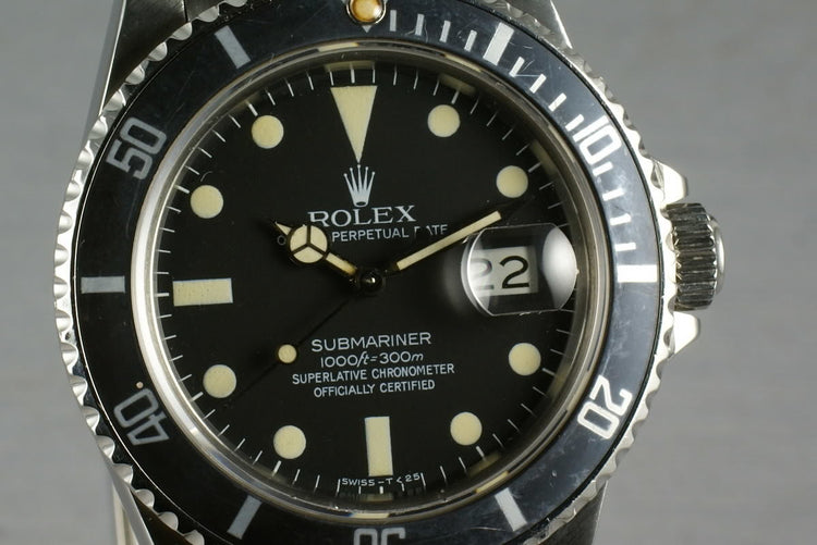 Rolex Submariner 16800 Matte Dial Box and Papers