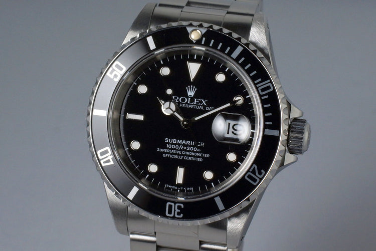 1995 Rolex Submariner 16610 with Box and Papers
