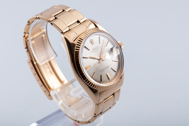 1966 Vintage Rolex 18K Rose Gold DateJust 1601