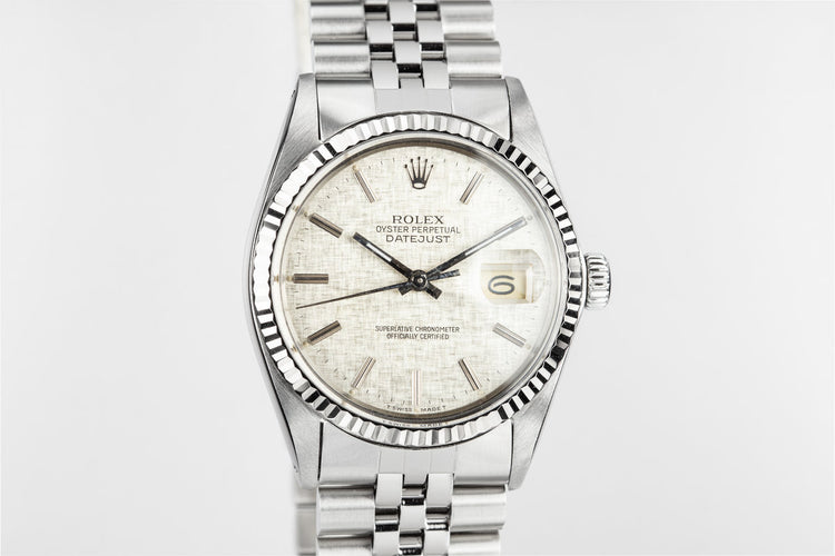1984 Rolex DateJust 16014 Silver Linen Dial
