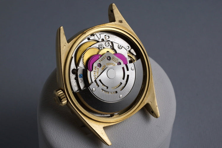 1969 Rolex YG Bark Day-Date 1807 Champagne ‘Wide Boy’ Dial