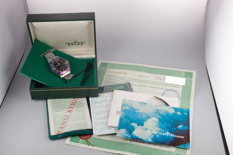 1972 Rolex GMT-Master 1675 "Fuchsia" with Box and Papers