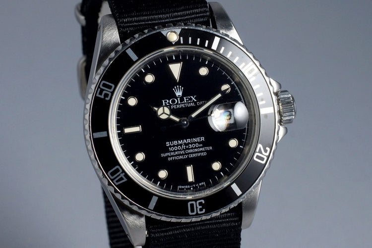 1981 Rolex Submariner 16800 Tritium Service Dial