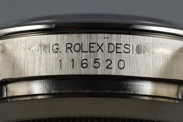 2005 Rolex Daytona 116520 Black Dial with RSC Papers