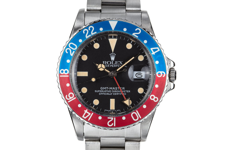 1982 Rolex GMT-Master 16750 Matte Dial "Pepsi" with Box and Papers