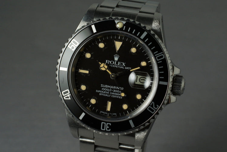 1985 Rolex Submariner 16800