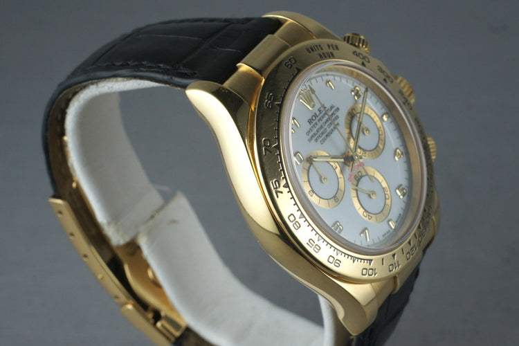 2002 Rolex 18K YG Daytona 116518 with Box Papers