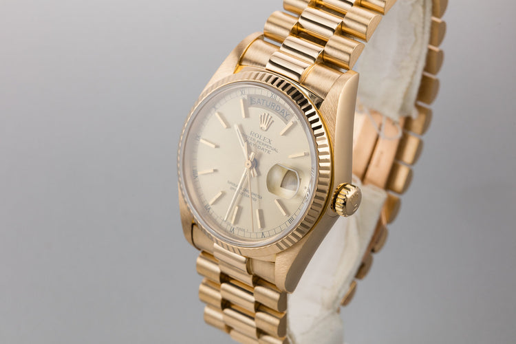 1978 Rolex Day-Date 18038 Champagne Dial