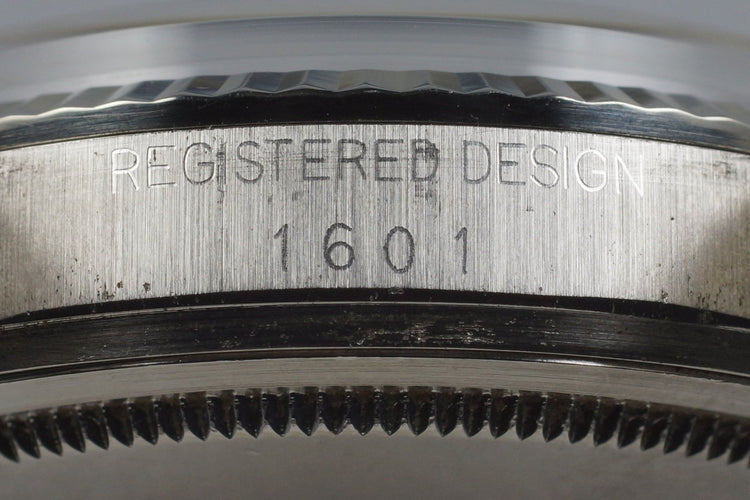 1972 Rolex Datejust 1601 White Sigma Dial