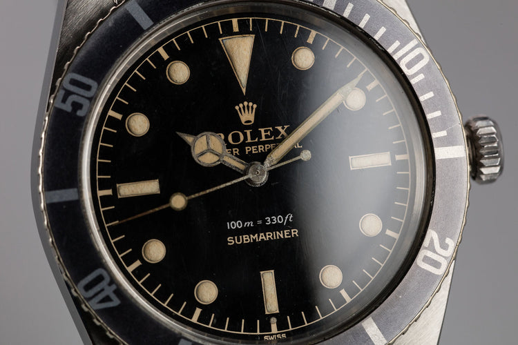 1958 Rolex Submariner 5508 with Gilt Dial