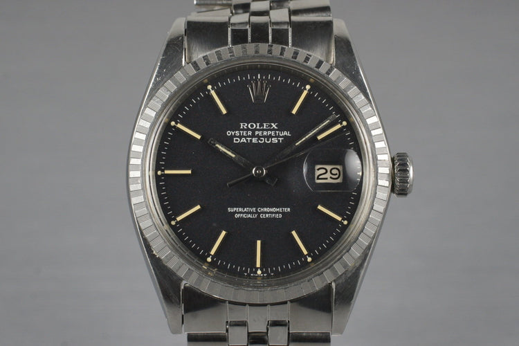 1971 Rolex DateJust 1600 Rare Matte Black Dial