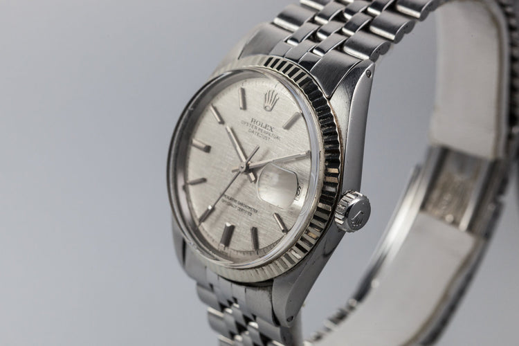 1972 Rolex Datejust 1601 No-Lume Linen Dial
