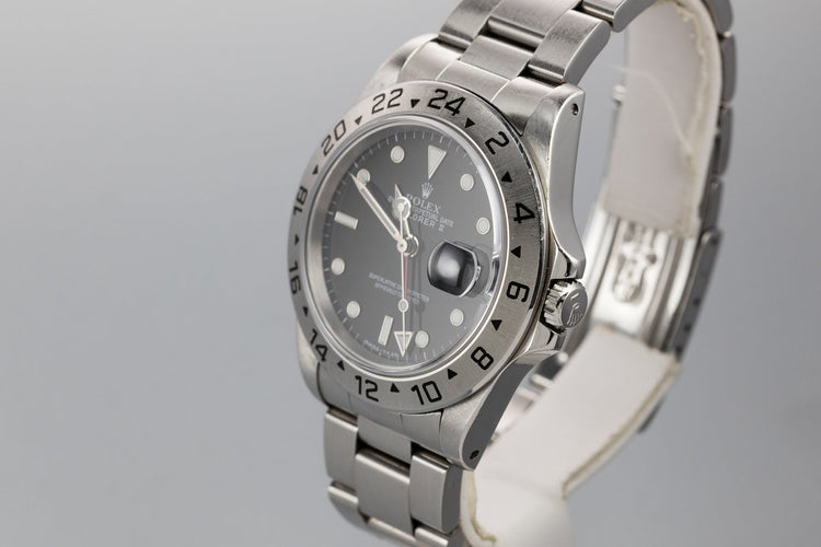 1995 Rolex Explorer II 16570 Black Dial with Box and Papers