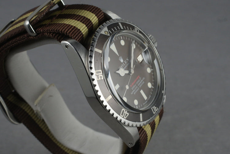 1969 Rolex Red Submariner 1680 Meters First Mark 3 BROWN dial