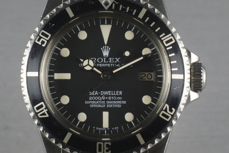 1978 Rolex Sea Dweller 1665 Rail Dial