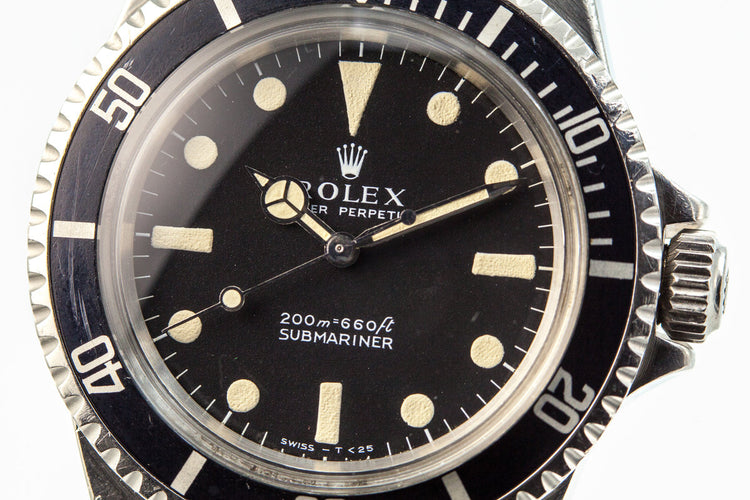 1968 Rolex Submariner 5513 with Meters First Dial
