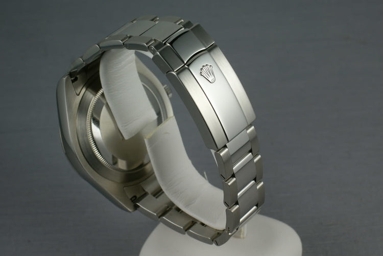 Rolex Datejust II Ref: 116334 with RHODIUM and BLUE ARABIC dial