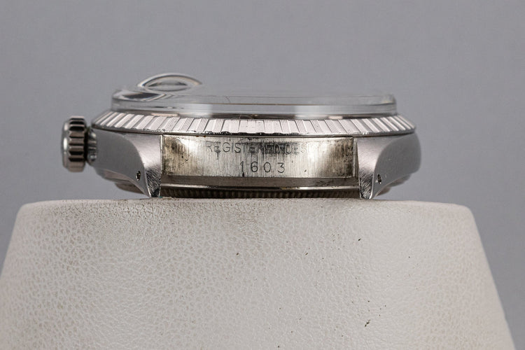 1974 Rolex DateJust 1603 with Black Sigma Dial