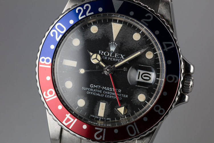1982 Rolex GMT-Master 16750 with "Pepsi" Bezel Insert