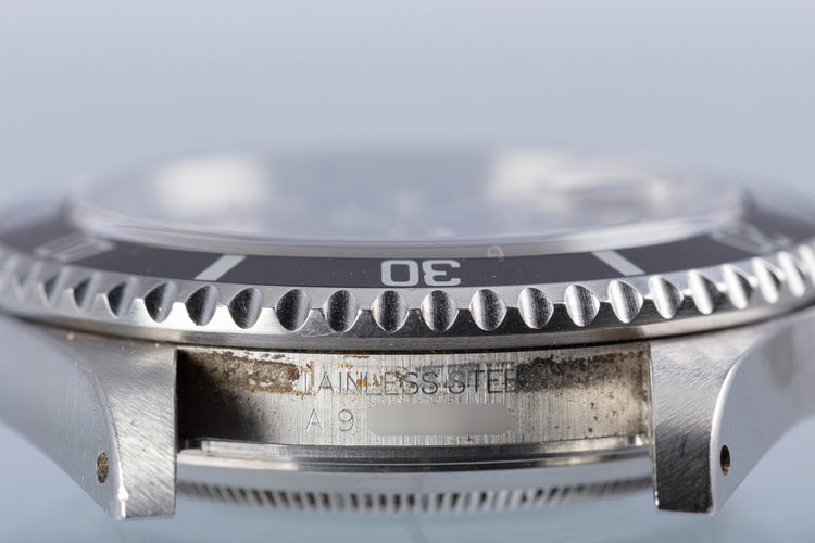 2000 Unpolished Rolex Submariner 16610 with Box & Papers