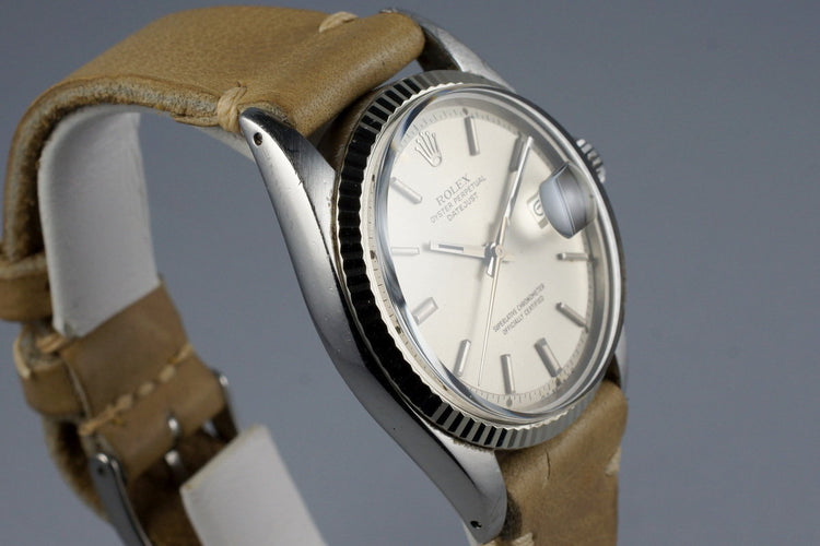 1972 Rolex Datejust 1601 Silver Sigma Dial