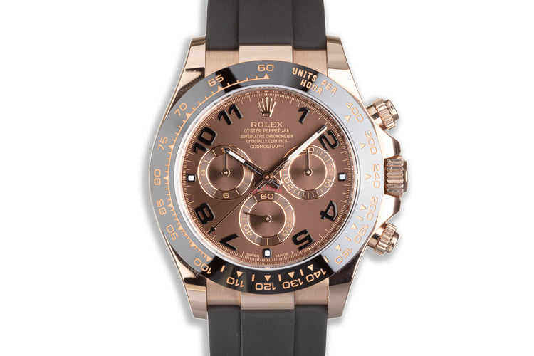 2018 Rolex 18K Everose Gold Daytona 116515LN with Box & Card