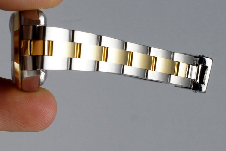 2002 Rolex Ladies Two Tone DateJust 79163 Onyx Dial with Box and Papers