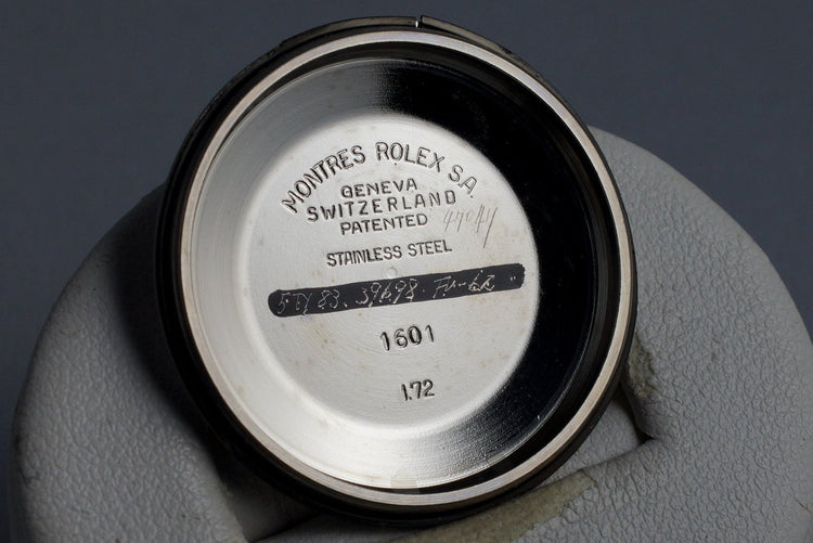 1972 Rolex Two Tone Datejust 1601 Champagne Dial with RSC Papers